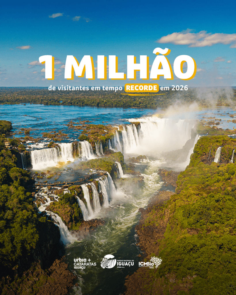 Parque Nacional do Iguaçu supera 1 milhão de visitantes